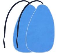 Homoyoyo 2pcs Saxophone and Flute Cleaning Cloth Set, Blue Microfiber Wind Instrument Swabs for Clarinet, Soprano Sax, and Recorder Maintenance