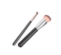 Homoyoyo 2pcs Self Tanner Makeup Brush for Even Sunless Tanning Soft Birch Handle Foundation and Blending Face Brushes Professional Cosmetic Tools for Application