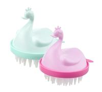 Homoyoyo 2pcs Shampoo Massage Brush Scalp Brush for Hair Care Scrubber for Washing Hair Shower Scalp Exfoliator for Home Use Random Color