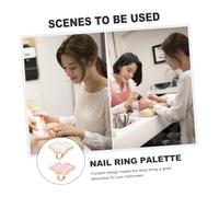 Homoyoyo 2pcs Shell Cloud Ring Nail Art Palettes Mixing Palettes Nail Art Tools for Drawing