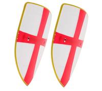 Homoyoyo 2pcs Shield for Boys Number Key Warriors Knight Medieval Cosplay Wars Costume Shield Small Shield Party Supplies Fake Shield Play Shield Plastic White
