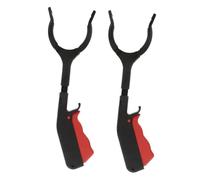 Homoyoyo 2pcs Short Trash Picker Grabber Tools 28cm Upgraded Thickened Iron Rod Litter Grabber for Seniors Outdoor Trash Collection and Garbage Pickup