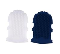Homoyoyo 2pcs Silicone Bath Massage Gloves for All Skin Types Ergonomic Semi Transparent White Dark Blue Body Scrubbers Relax Muscles Circulation Portable Shower Exfoliating Spa Brushes