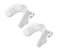 Homoyoyo 2pcs Silicone Eyeglass Pads -Shaped Double Screw Design Comfortable Fit Versatile Compatibility Anti-Slip Guard for Glasses Replacement
