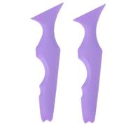 Homoyoyo 2pcs Silicone Eyeliner Guide Stencils Makeup Template Eyebrow Eyeshadow Application Tools for Women Beginners Purple