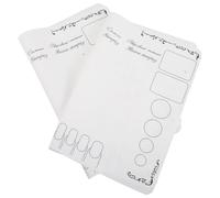 Homoyoyo 2pcs Silicone Nail Art Mat Manicure Drawing Board Practice Table Mat for Artist Workspace Nail Art Picture