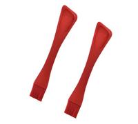 Homoyoyo 2Pcs Silicone Pastry Brush BBQ Basting Brush for Baking and Cooking Heat Resistant Kitchen Utensil Red Silicone Set for Home Use