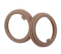 Homoyoyo 2pcs Silicone Rubber Lid Seal Gaskets Universal Compatibility Leakproof Replacement Rings for Stainless Steel Insulated Bottles and Travel Mugs, Coffee Color for Daily Use