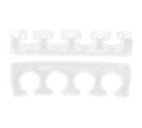 Homoyoyo 2pcs Silicone Toe Separators for Pedicure Soft Flexible Nail Dividers for Women Feet Comfortable Reusable Toe Spacers for Proper Alignment and Pressure Relief in Nail Art and