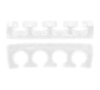 Homoyoyo 2pcs Silicone Toe Separators Pedicure Toe Divider Tools Lightweight Easy to Use Simple Shape Beautifully Designed for Women Nail Art Salon Use