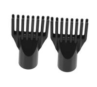Homoyoyo 2Pcs Small Hair Dryer Nozzle Comb Attachment Durable Plastic Blow Dryer Accessory for Gentle Even Airflow and Volume Styling