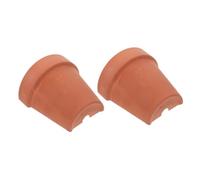 Homoyoyo 2pcs Small Turtle Hiding Cave Shelter Red Clay Tile, Reptile Terrarium Hideout and Basking Platform for Turtle Tank Decoration and Bearded Dragon Habitat Random Style