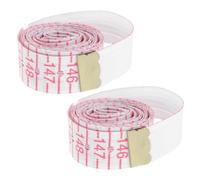 Homoyoyo 2pcs Soft Braille Tape Measure for Blind Flexible Accurate Measuring Tool with Tactile Markings Portable Learning Supply for Impaired