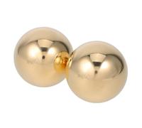 Homoyoyo 2pcs Solid Brass Hand Exercise Baoding Balls for Grip Strength and Flexibility Training Portable Fitness Handballs with Smooth Surface for Stress Relief and Muscle Massage