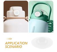 Homoyoyo 2pcs Spill Belly Bottle Stopper Plastic Leak Resistant Plug for Water Cups Reusable Lightweight Caps Accessories