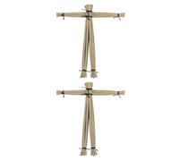 Homoyoyo 2pcs Spooky Witchcraft Doll Set with Random Color Scarecrow Prop, Close-up Trick for Halloween Party and Practical Jokes, Novelty Scarecrow Doll