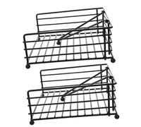 Homoyoyo 2pcs Square Napkin Holder for Table Heavy Duty Iron Standing Napkin Rack with Geometric Design Space Saving Serviette Organizer for Dining Kitchen Hotel Use