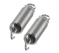 Homoyoyo 2Pcs Stainless Steel Foot Pedal Springs for Bass Drum Easy to Assemble Replacement Kick Drum Pedal Tension Springs for Improved Playing Experience