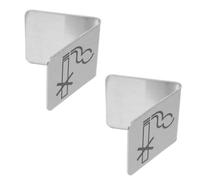 Homoyoyo 2pcs Stainless Steel No Smoking Table Tent Signs with Double-sided Design, No Smoking Indicator for Office and Room Use, Sl nd Modern Reserved Desk Sign in Silver