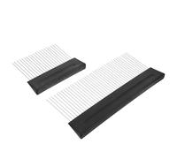 Homoyoyo 2pcs Stainless Steel Paint Brush Comb Set - Fine Wide Tooth Multifunctional Texture Tools for Artists’ Wall Painting and Abstract Art Applications