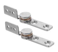 Homoyoyo 2pcs Stainless Steel Torque Damping Hinges for Cabinets and Equipment Doors Friction Positioning Hinge R Heavy Duty Durable Metal Finish for Folding Tables