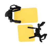 Homoyoyo 2pcs Standard Yellow Clip-on Shooting Eye Shields for Glasses, Protective Side Shields and Occluder Blinders for Target Shooting and Sports Safety