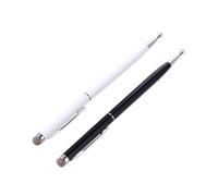 Homoyoyo 2pcs Stylus Pens High Precision Capacitive Touch Screen Pen for Tablets with Fine Tip for Drawing and Writing Black White