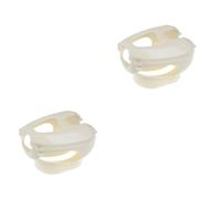 Homoyoyo 2pcs Thickened Pigeon Feeder Rack White Fixed Mount for Birds Easy to Use and Washable for Bird Care and Medication Administration