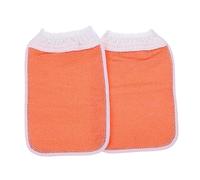 Homoyoyo 2Pcs Thickened Plant Fiber Bath Towels Exfoliating Gloves for Deep Body Scrub and Mud Decontamination Rough Surface for Circulation Stimulation and Rich Generation Suitable for