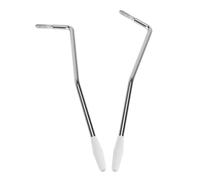 Homoyoyo 2pcs Tremolo Arm Thread Metal Single Bar with White Tips for Electric Guitar Tremolo System Compatible with Stratocaster Style Guitars Performance