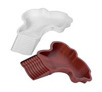 Homoyoyo 2PCS Turtle Basking Platform with Ramp for Small Reptiles Dual-use Water and Land Bathing Dish Safe Material Reptile Feeding Bowl Climbing Dock for Terrarium Habitat