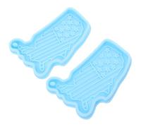 Homoyoyo 2pcs USA Map Silicone Mold for Resin Casting Keychain Pendant DIY Jewelry Making Supplies Precision US Territories Design for Independence Day Party Favors and Custom Crafts