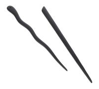 Homoyoyo 2pcs Vintage Ebony Hair Sticks Ancient Chinese Hair Chopsticks for Buns Elegant Retro Hairpins for Women Classic Style for Traditional and Modern Outfits