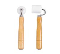 Homoyoyo 2pcs Wallpaper Seam Pressure Roller Wheel Tool for Vinyl Fabric Foil Adhesion Multi-Functional Wall Decoration DIY Seam Flat Roller with Double-Bearing Design