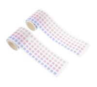 Homoyoyo 2PCS Washi Tape Coil Basic Color Planner Stickers Journal Sticky Paper Bands for Scrapbooking and Bullet Journaling in Light Brown