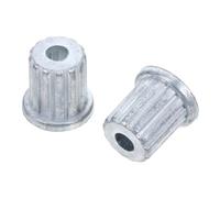 Homoyoyo 2pcs Washing Machine Rollers Base Metal Core Parts for Repair Splined Bushing Drain Hose Washer Hose Drain Pump Seal Top Protector Shift Actuator