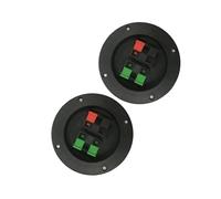 Homoyoyo 2PCS Way Loudspeaker Terminal Connector Speaker Box Binding Post Accessory with Positive Negative Indicators Easy Installation Sound Equipment Wiring