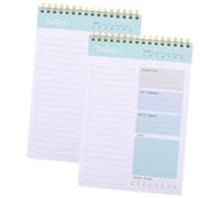 Homoyoyo 2Pcs Weekly Planner Notepad Tear Off Tabs Daily To Do List Organizer Undated Portable Notebook for Grocery List and Activity Scheduling