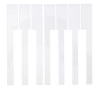 Homoyoyo 2pcs White Piano Keytops Repair Tools for Upright Piano Keyboard Replacement Plastic Key Repair Accessories for Pianists and Musical Instrument Supplies