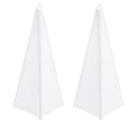 Homoyoyo 2pcs White Speaker Stand Cover for Speaker Tripod, Polyester Material Strong and Portable Features, Stylish and Simple Design, for Stage and Weddings Use