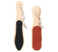 Homoyoyo 2pcs Wooden Foot Scrubbers for Feet Callus Removal Sand Surface Sturdy and Not Easy to Break for Home Use