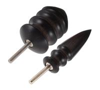 Homoyoyo 2Pcs Wooden Leather Burnishing Tools with Polished Tip Heads Speed Electric Edge Burnisher for DIY Leathercraft Projects Ergonomic Design for Smooth Polishing and Use