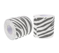 Homoyoyo 2Pcs Zebra Print Toilet Paper Fun Bathroom Tissue with Stylish Animal Print Design for Unique Home Decor for Everyday Use and Chic Bathroom Aesthetics