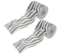 Homoyoyo 2Pcs Zebra Print Toilet Paper Rolls 3D Embossed Pattern, Creative Animal Print Bathroom Tissue for Home Use, Soft Decorative Toilet Paper Unique Zebra Stripe Design