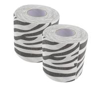 Homoyoyo 2pcs Zebra Print Toilet Paper with Texture and Animal Design Creative Bathroom Tissue for Home Decor Convenient Storage Advanced Printing Technology for Tactile Experience