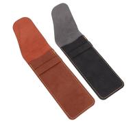 Homoyoyo 2sets 2pcs Leather Pen Sleeve Vintage Pu Protective Pouch for Fountain Ballpoint Pens Elegant Storage Holder Lightweight Design 2pcs*2