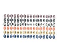 Homoyoyo 2sets Resin Cameos Decor Lady Head Embossment Ornaments for DIY Jewelry Making Craft Supplies Lightweight Flatback Cabochons for Earrings Bracelets and More 48pcs*2