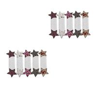 Homoyoyo 2sets Star Hair Clip Comb Hair Bun Clip for Women Decorative Combs Metal for Styling 5pcs*2