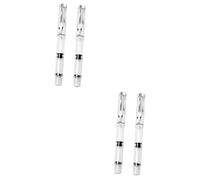 Homoyoyo 2sets Water Brush Pen Set for Calligraphy and Drawing Durable Flexible Brush Pens for Students and Artists Refillable Ink for Creative Writing and Art Projects 2pcs*2