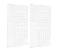 Homoyoyo 2sheets Sun Protection Stickers White Light Blocking Dimming Stickers for Led Lights Home Appliance Blackout Blinds Adhesive